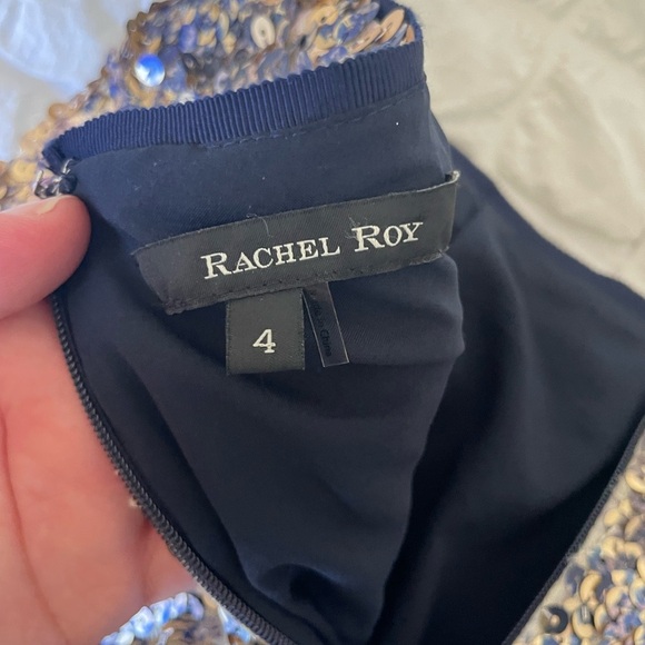 Rachel Roy Gold and Silver Sequin Mini Pencil Skirt - Picture 4 of 7